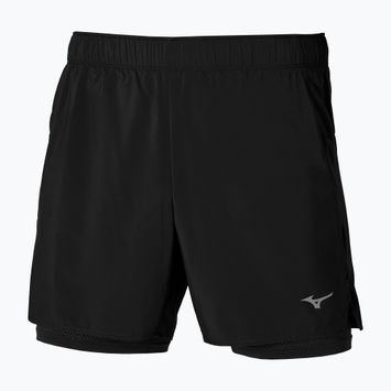 Men's Mizuno Core 5.5" 2IN1 running shorts black