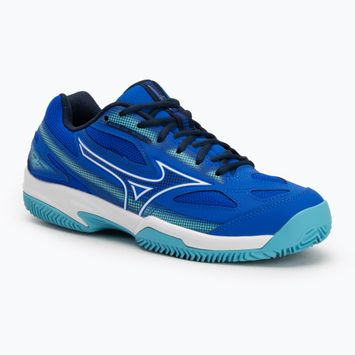 Mizuno Break Shot 4 CC tennis shoes mugen blue/ white/ river blue