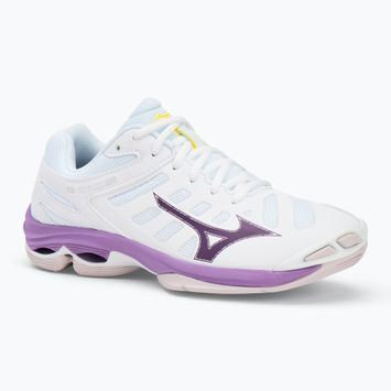 Women's volleyball shoes Mizuno Wave Voltage 2 white/patrician purple/quince