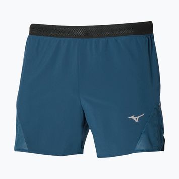 Men's Mizuno Aero 4.5 blue wing teal running shorts