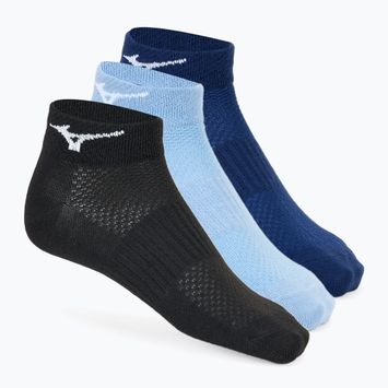 Mizuno Training Mid socks 3 pairs black/estate blue/glacier lake