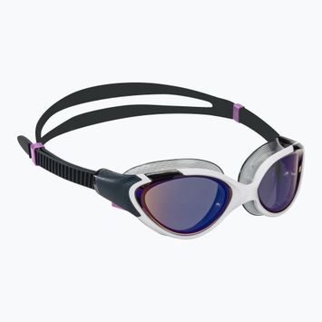 Speedo Biofuse 2.0 Mirror white/true navy/sweet purple swimming goggles