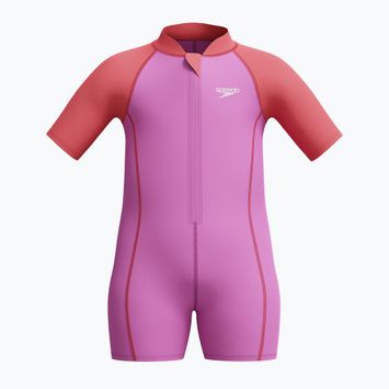 Speedo Learn To Swim Neoprene neon violet children's one-piece swimsuit