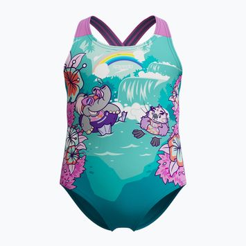 Children's swimsuit Speedo Learn To Swim Printed Crossback neon violet