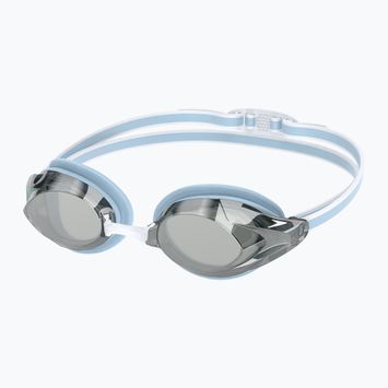Women's swim goggles Speedo Vanquisher 3.0 Mirrored hawaiian sky/grey/silver mirror