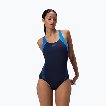 Women's one-piece swimsuit Speedo HyperBoom Splice Racerback lagoon blue