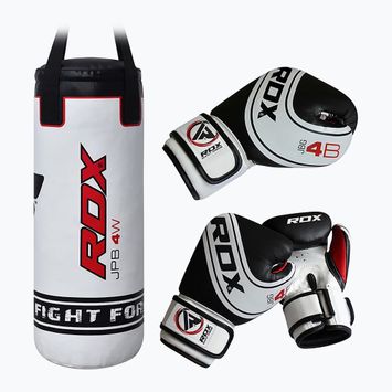 RDX Punch Bag 2Pcs children's boxing bag + gloves set white 3JPB-4W-2FT