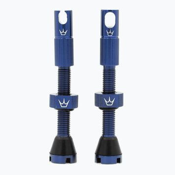 Peaty's X Chris King MK2 Presta Tubeless Valves Set 42 mm navy