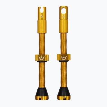 Peaty's X Chris King MK2 Presta Tubeless Valves Set 60 mm gold