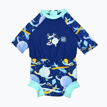 UPF 50+ children's jumpsuit Splash About Happy Nappy blue HNSSUPL