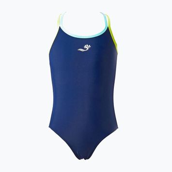 Children's one-piece swimsuit Splash About Essential Sports lime