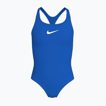 Children's one-piece swimsuit Nike Essential Racerback blue crystal