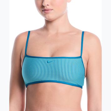 Swimsuit top Nike Ripple Texture Bralette Classic Bikini bleached turquoise