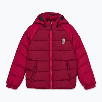 Children's insulated jacket LEGO Lwjipe 704 dark red