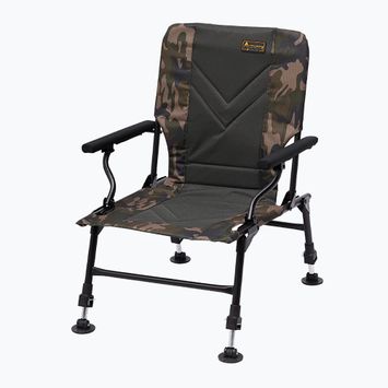 Prologic Avenger Relax Camo Chair W/Armrests & Covers grey-green PLB027
