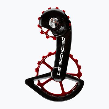 CeramicSpeed OSPW Shimano derailleur carriage 9200 Series Coated black/red 110270