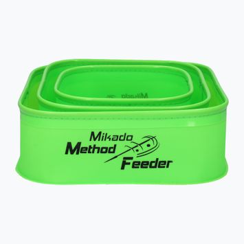 Mikado Eva Method Feeder groundbait containers 007 3 pcs. green UWI-MF-007-SET