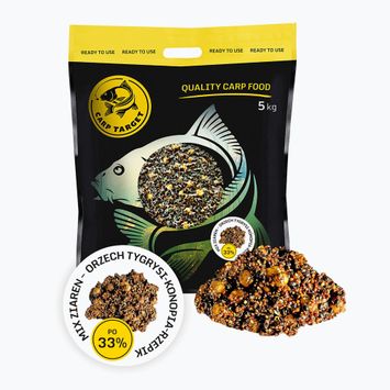 Carp Target grain mix Hemp-Tiger Walnut-Rhubarb 33% 0061