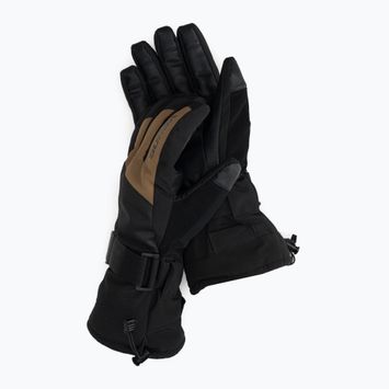 Women's ski gloves Viking Eltoro black and beige 161/24/4244
