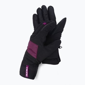 Viking Espada men's ski gloves black/purple 113/24/4587