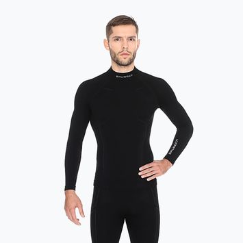 Men's Brubeck Extreme Wool 9982 thermal T-shirt black LS11920