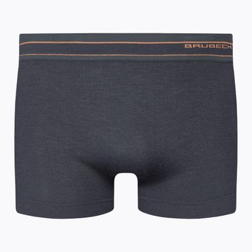 Brubeck men's thermal boxer shorts BX10870 Active Wool graphite