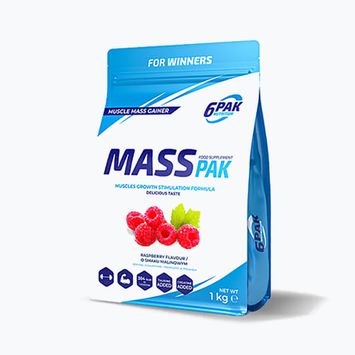 Gainer 6PAK Mass Pak 1000g raspberry PAK/235