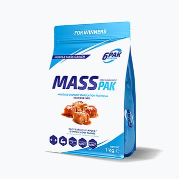 Gainer 6PAK Mass Pak 1000g salted caramel PAK/235