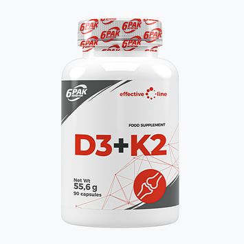 Vitamins 6PAK D3+K2 90 capsules
