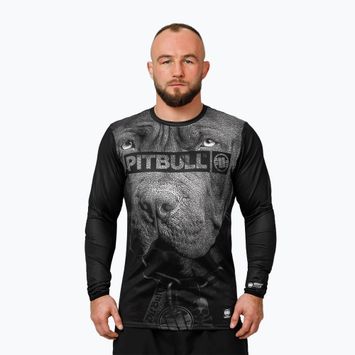 Men's Pitbull Mesh Performance Pro Plus Training Longsleeve Born in 1989 black