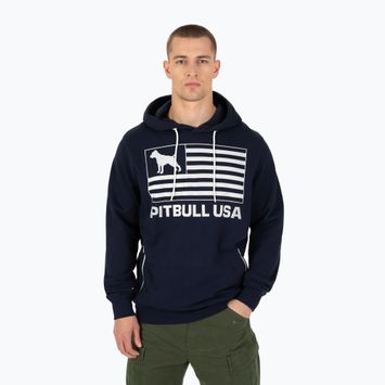 Men's Pitbull West Coast Usa Hooded sweatshirt dark navy