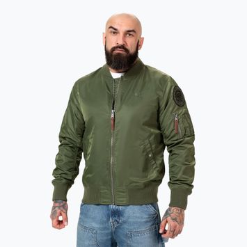 Pitbull West Coast men's jacket Ma 1 Logo Flight 2 olive