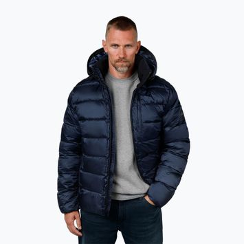 Men's Pitbull Barles Ribstop Padded Hooded winter jacket dark navy