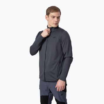 Men's 4F fleece sweatshirt grey H4Z22-PLM013