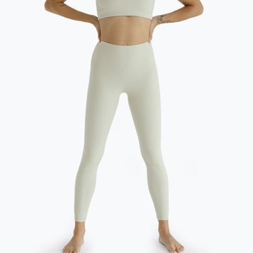 Women's yoga leggings Joy in me Unity Ribbed 7/8 buttercream