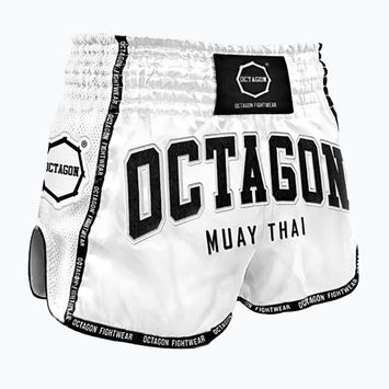 Men's Octagon Muay Thai training shorts white