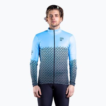 Men's cycling sweatshirt Quest Limone blue