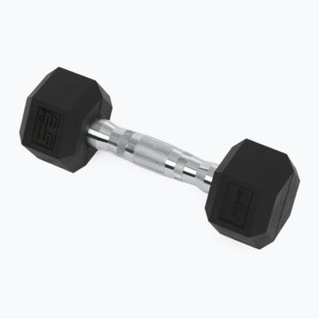 XTREXO Hex HXD25 rubberised dumbbell 2.5 kg