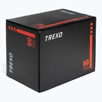 TREXO plyometric box TRX-PB30 30 kg black