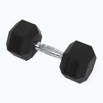 XTREXO Hex 12.5 kg rubberised dumbbell