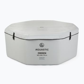 Basen pompowany AQUASTIC ONSEN drop stitch 1400 l 186 cm szary