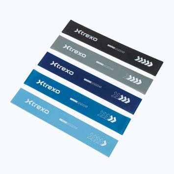 Exercise band set XTREXO 5 Mini Power Band resistance band 5 pcs. multicolor