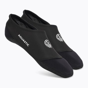 AQUASTIC Seavie Anti-Slip pool socks black