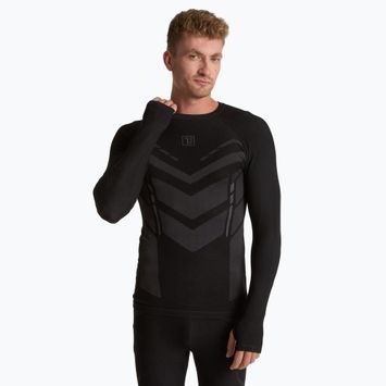 Men's thermal sweatshirt OneTeam ACHILL BAMBOO THERMO LIGHT PLUS black