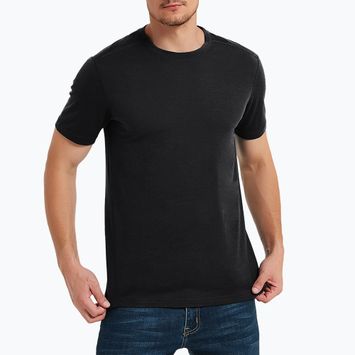 Men's thermal T-shirt WOOLCANO Merino 100% TEE0546 black