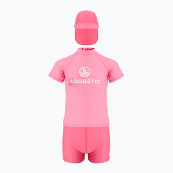 Children's swimming set AQUASTIC UV 50+ UPF Marimo JRG pink
