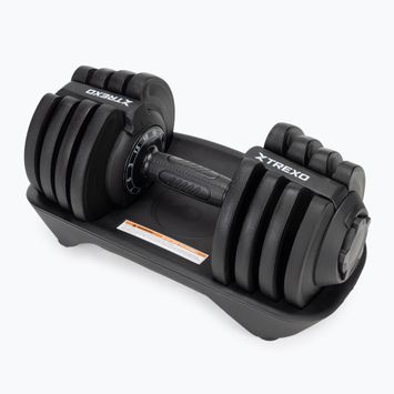 TREXO adjustable dumbbell TXO-B4W003 18 kg black