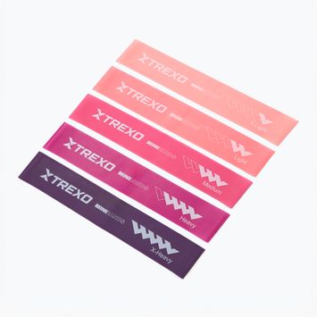 XTREXO Mini Power Band exercise rubber set TXO-B4Z053-ALL 5 pcs. multicoloured
