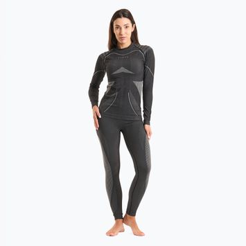 Women's KADVA Streif W Set thermal underwear set, seamless, black