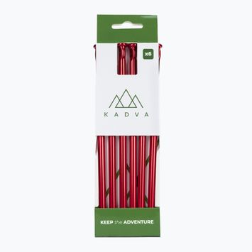 KADVA Alupin tent pegs 6 pcs red.